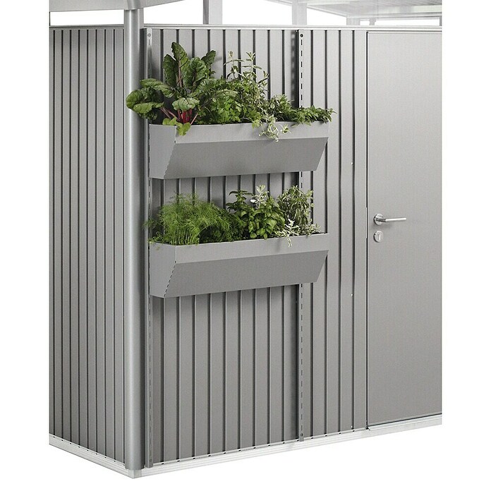 Biohort Blumenkasten (Länge: 82 cm, Quarzgrau Metallic)