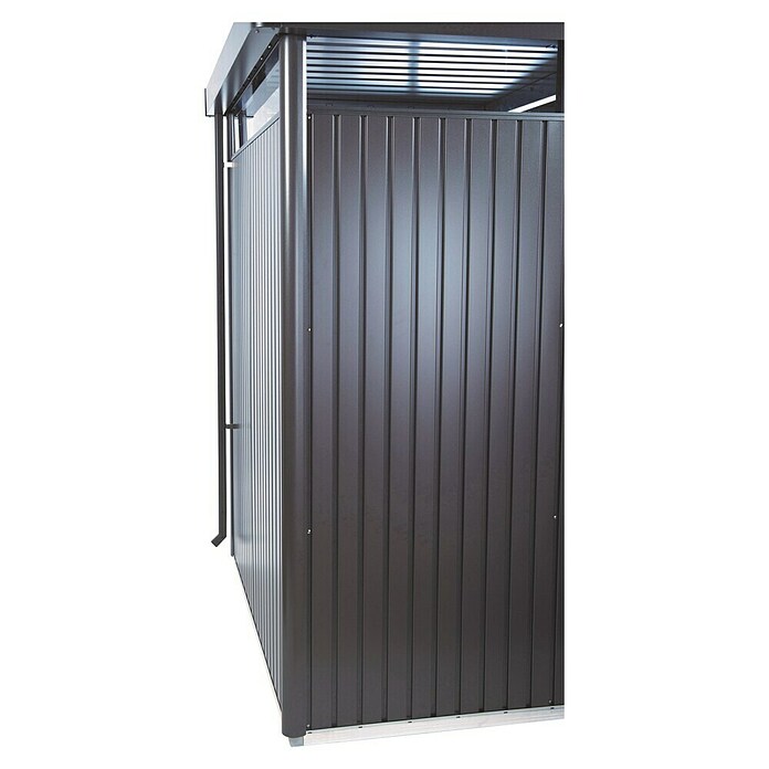 Biohort HighLine Regenfallrohr-Set (Passend für: Biohort Gerätehaus HighLine, Dunkelgrau Metallic, 205,5 cm)