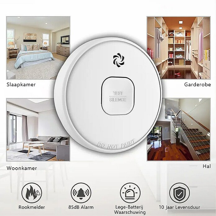 Smartwares Rookmelder RM520 (3 st., Levensduur batterij: 10 jaar) | BAUHAUS