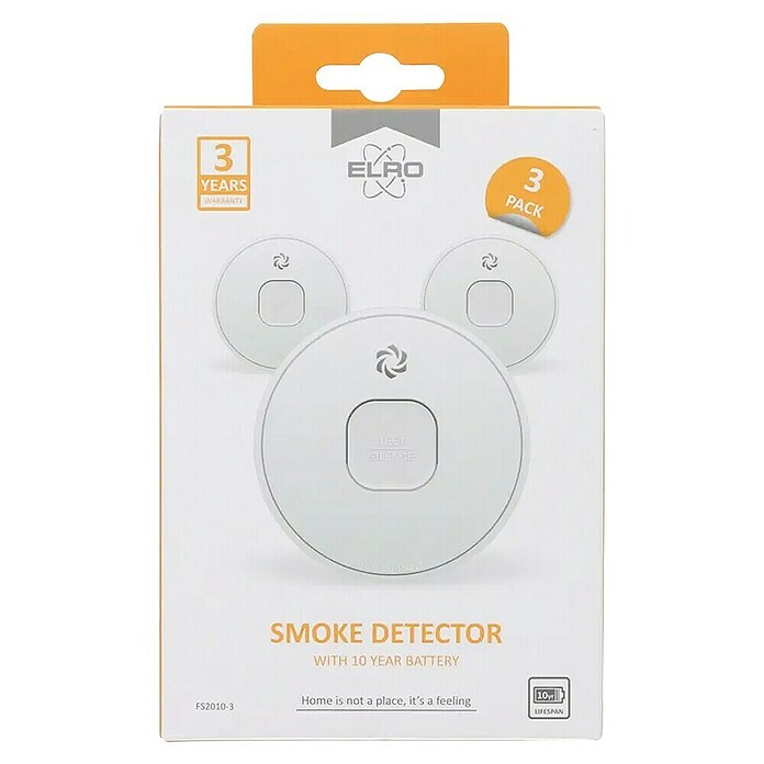 Smartwares Rookmelder RM520 (3 st., Levensduur batterij: 10 jaar) | BAUHAUS