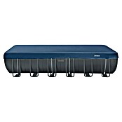 Intex Frame-Pool Ultra Quadra XTR (L x B x H: 732 x 366 x 132 cm, Dunkelgrau, 31 800 l, Krystal Clear Sandfilteranlage & Salzwassersystem QX2100) | BAUHAUS