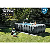 Intex Frame-Pool-Set Ultra Quadra XTR (L x B x H: 549 x 274 x 132 cm, Fassungsvermögen: 17,2 m³, Dunkelgrau)