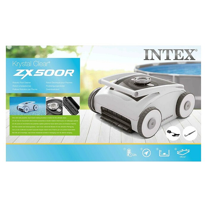 Intex Robot za bazen ZX500R Auto Cleaner  (Na akumulatorski pogon, Snaga filtriranja: 11.356 l/h) | BAUHAUS