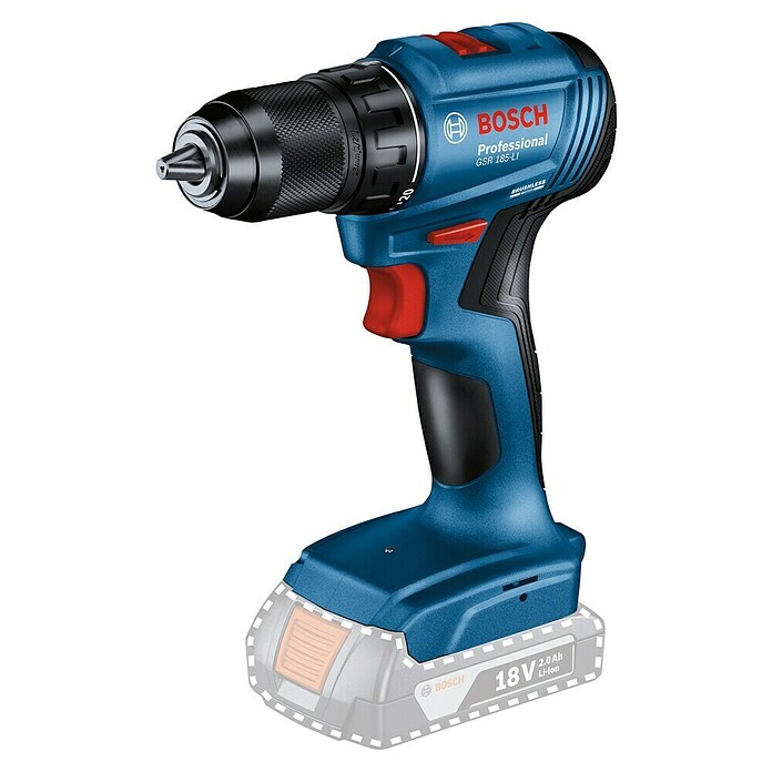 Bosch Professional Akumulatorski vrtalni vijačnik GSR 185-LI SOLO  (18 V, Brez baterije, 50 Nm) | Akumulatorski vijačniki in vrtalniki | Vrtalniki in vijačniki | Stroji | Orodja in stroji | Izdelki | BAUHAUS