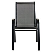 Silla de jardín Moliné (L x An x Al: 76,5 x 53 x 93 cm, Antracita, Acero/Textiline, Apilable) | BAUHAUS