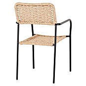 Silla de jardín Spire (L x An x Al: 58 x 52 x 84 cm, Marrón, Ratán sintético/Acero) | BAUHAUS