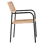 Silla de jardín Spire (L x An x Al: 58 x 52 x 84 cm, Marrón, Ratán sintético/Acero) | BAUHAUS