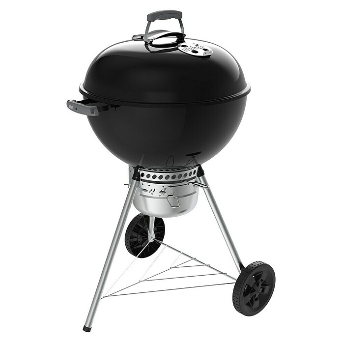 Weber Barbacoa redonda con tapa Original Kettle Premium + Funda (Diámetro de la superficie de la parrilla: 57 cm, Negro) | BAUHAUS