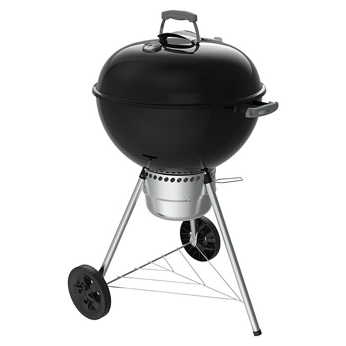 Weber Barbacoa redonda con tapa Original Kettle Premium + Funda (Diámetro de la superficie de la parrilla: 57 cm, Negro) | BAUHAUS