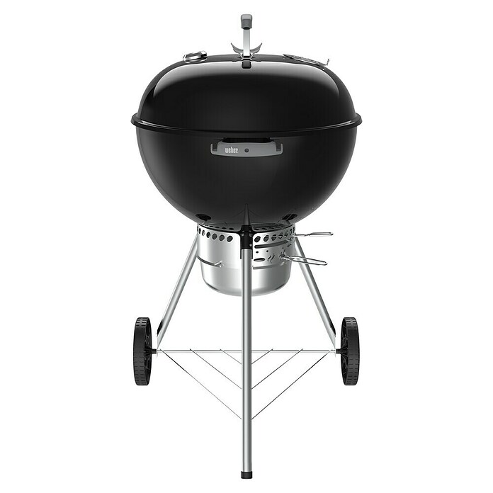 Weber Barbacoa redonda con tapa Original Kettle Premium + Funda (Diámetro de la superficie de la parrilla: 57 cm, Negro) | BAUHAUS