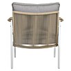 Sunfun Conjunto de muebles Anabel (3 pzs., Ratán sintética/Acero, Beige/Gris) | BAUHAUS