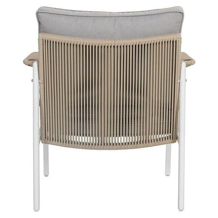 Sunfun Conjunto de muebles Anabel (3 pzs., Ratán sintética/Acero, Beige/Gris) | BAUHAUS