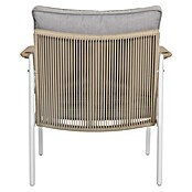 Sunfun Conjunto de muebles Anabel (3 pzs., Ratán sintética/Acero, Beige/Gris) | BAUHAUS