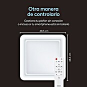 Ksix Plafón LED Smart Celeste (35 W, L x An x Al: 48,5 x 48,5 x 9 cm, Blanco, RGB) | BAUHAUS