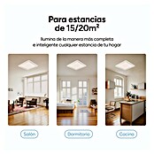 Ksix Plafón LED Smart Celeste (35 W, L x An x Al: 48,5 x 48,5 x 9 cm, Blanco, RGB) | BAUHAUS
