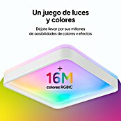 Ksix Plafón LED Smart Stellar Plus (35 W, L x An x Al: 49 x 49 x 7,5 cm, Blanco, RGB) | BAUHAUS