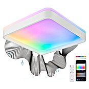 Ksix Plafón LED Smart Stellar Plus (35 W, L x An x Al: 49 x 49 x 7,5 cm, Blanco, RGB) | BAUHAUS