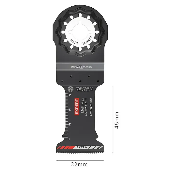 Bosch Expert Hoja de sierra de inmersión Multimax AIZ 32 APLIT - Ancho: 32 mm, Acero - Hoja de sierra de inmersión Bosch Expert MultiMax AIZ 32 APILT para diversos materiales, cortes precisos y larga durabilidad.