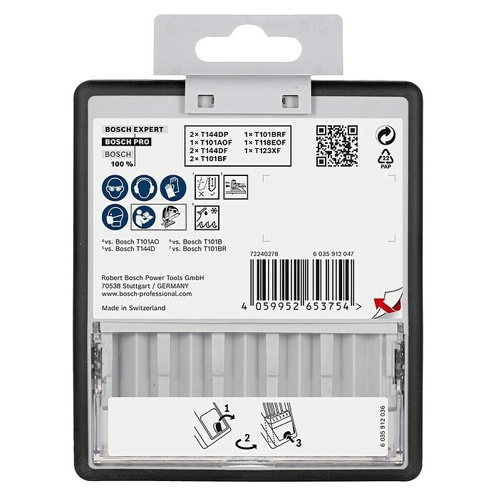Bosch Professional Stichsägeblatt-Set (Holz/Metall, 10 -tlg., T-Schaft) | BAUHAUS