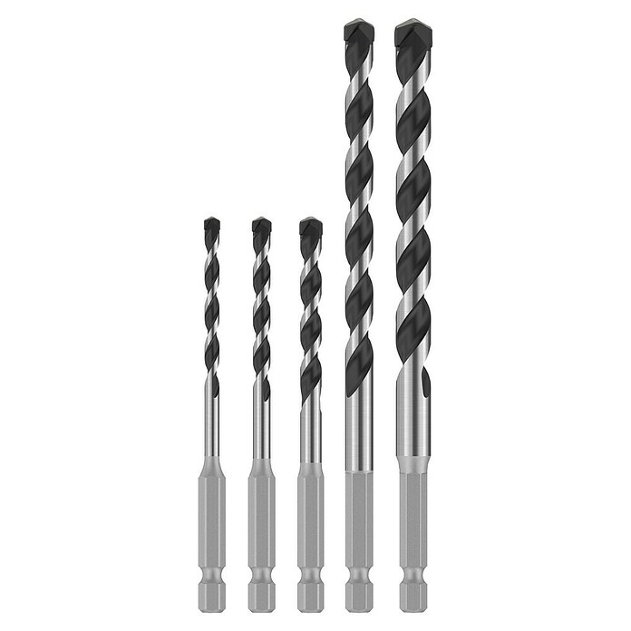 Bosch Set svedrov HEX-5  (5 kos) | 2546 - Bohrer Stein, Beton | BCDA - Zubeh Bohrm/Bohrhämmer/Akkumasch | BCD - Maschinenzubehör | BC - Maschinenzubehör | B - Werkz/Masch/Maschzubeh/Auto | BAUHAUS