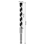 Bosch Sveder za kovino HEX-5  (Premer vrtalnega svedra: 10 mm, Delovna dolžina: 100 mm, Dolžina: 150 mm) | 2546 - Bohrer Stein, Beton | BCDA - Zubeh Bohrm/Bohrhämmer/Akkumasch | BCD - Maschinenzubehör | BC - Maschinenzubehör | B - Werkz/Masch/Maschzubeh/Auto | BAUHAUS