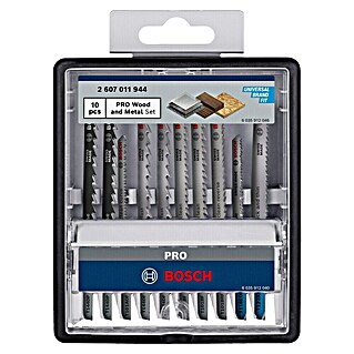 Bosch Professional Stichsägeblatt-Set (Holz/Metall, 10 -tlg., T-Schaft)