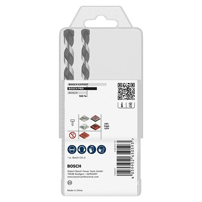 Bosch Set svedrov HEX-5  (5 kos) | 2546 - Bohrer Stein, Beton | BCDA - Zubeh Bohrm/Bohrhämmer/Akkumasch | BCD - Maschinenzubehör | BC - Maschinenzubehör | B - Werkz/Masch/Maschzubeh/Auto | BAUHAUS