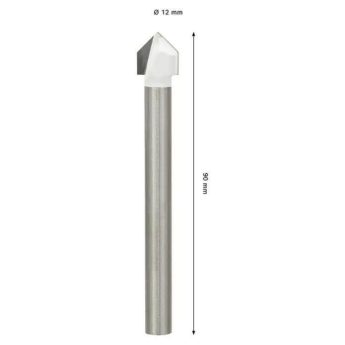 Bosch Fliesenbohrer CYL-9 SoftCeramic - Durchmesser Bohrer: 12 mm, 1 Stk. - Aufnahme einer Glasbohrkrone mit Durchmesser und Gesamtlänge. Ideal für präzise Bohrungen in Glas und Keramik.