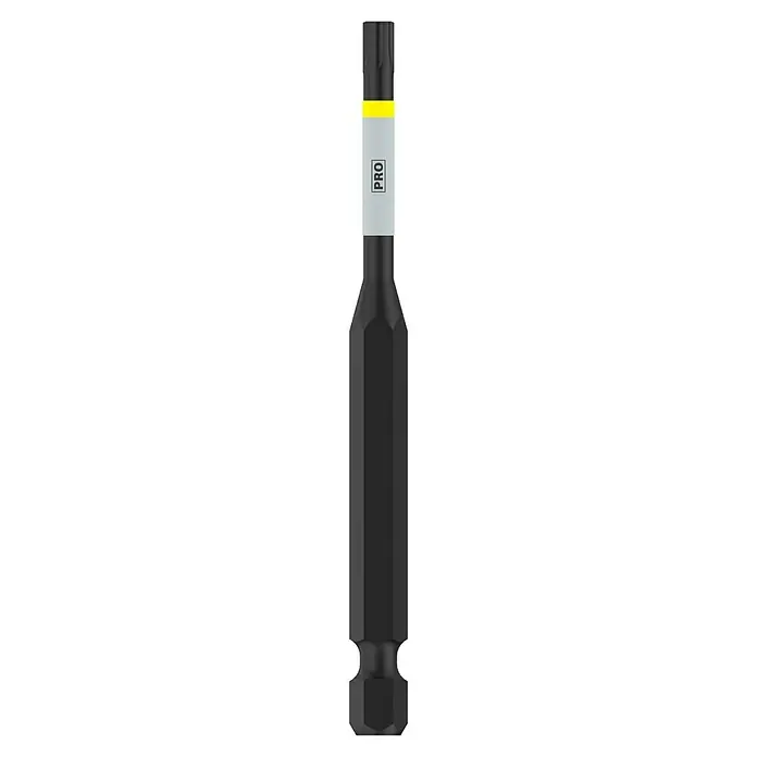 Bosch Bit PRO Impact T - T25, 90 mm - Abgebildet ist ein PRO Bit TX20, ein hochwertiges Werkzeug für professionelle Anwendungen. Seine robuste Konstruktion garantiert Langlebigkeit und Präzision.