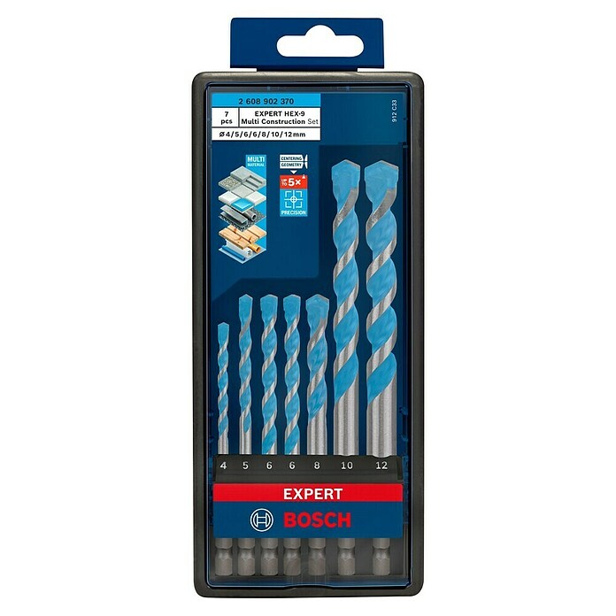 Bosch Expert Mehrzweck-Bohrer-Set HEX-9 (7 -tlg., Sechskant) | BAUHAUS