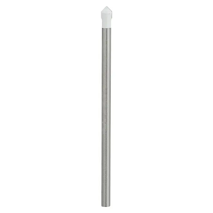 Bosch Fliesenbohrer CYL-9 SoftCeramic - Durchmesser Bohrer: 4 mm, 1 Stk. - Nahaufnahme einer eleganten, gebürsteten Stahlsäule, die ein modernes und minimalistisches Designelement für Innenräume darstellt.