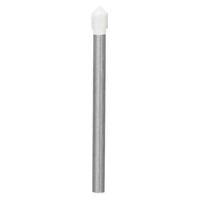 Bosch Fliesenbohrer CYL-9 SoftCeramic - Durchmesser Bohrer: 7 mm, 1 Stk. - Nahaufnahme einer Aluminium-Kartusche mit weißem Verschluss, ideal für verschiedene Anwendungen und einfache Handhabung.