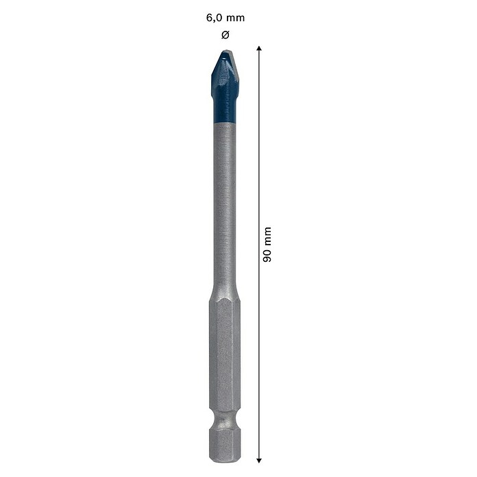 Bosch Professional Fliesenbohrer HEX-9 Hard Ceramic (Durchmesser Bohrer: 6 mm, Länge: 90 mm) | BAUHAUS