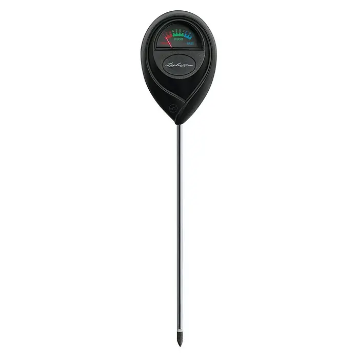 Lechuza Feuchtigkeitsmessgerät - Länge: 26 cm, Passend für: Topf- und Kübelpflanzen - Schwarzer und silberner Pflanzen-Feuchtigkeitsmesser mit Skala für trocken, feucht und nass.