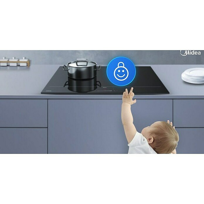 Midea Placa de cocción vitrocerámica MCH522T219K0 (Número de fogones estándar: 3 ud.) | BAUHAUS