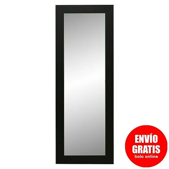 Espejo de pared 249 - 55 x 150 cm, Negro - Elegante espejo rectangular con marco negro, un complemento elegante para la decoración de cualquier hogar. Perfecto para pasillos, dormitorios o vestidores.