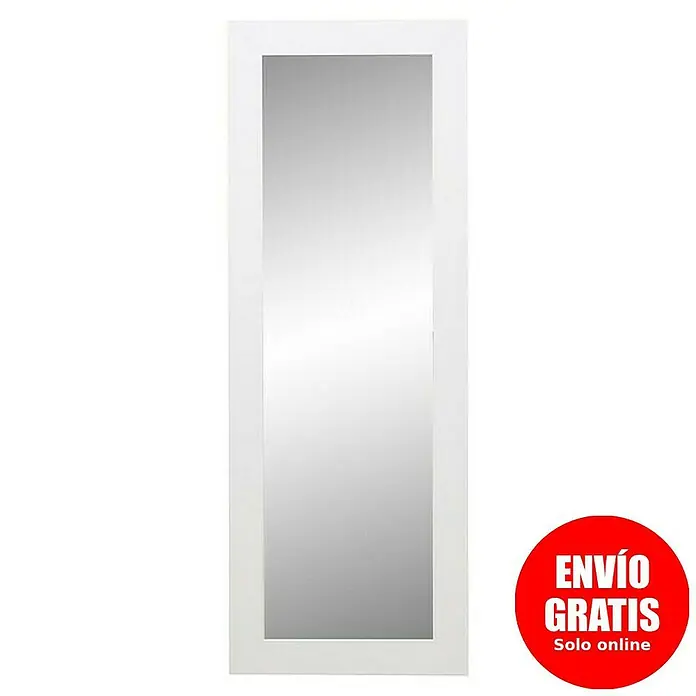 Espejo de pared 249 - 55 x 150 cm, Blanco - Elegante espejo con marco blanco. El espejo es esbelto y alto, ofreciendo un reflejo claro para cualquier habitación.