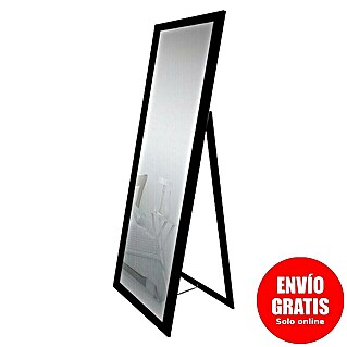 Espejo vertical de pie 248 (50 x 160 cm, Negro, Madera)