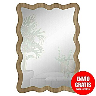 Espejo de pared Cube (49 x 69 cm, Roble)