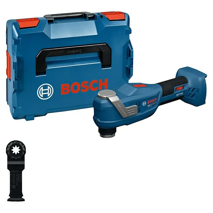 Bosch Professional AMPShare 18V Akku-Multifunktionswerkzeug GOP 18V-30 - 18 V, Ohne Akku - Bosch GOP 18V-28 Multitool mit Zubehör und Aufbewahrungskoffer. Das Akku-Multifunktionswerkzeug für vielfältige Anwendungen.