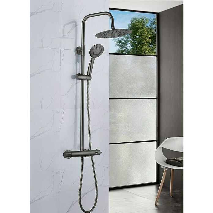 SCHULTE Regendoucheset Rain met 3 straalsoorten incl. omsteller ø25 cm chroom kopen
