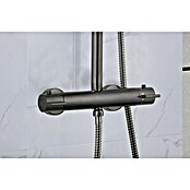 Camargue Douchesysteem Regendouche (Aantal straalsoorten: 2 st., Gunmetal, Diameter douchekop: 25 cm) | BAUHAUS