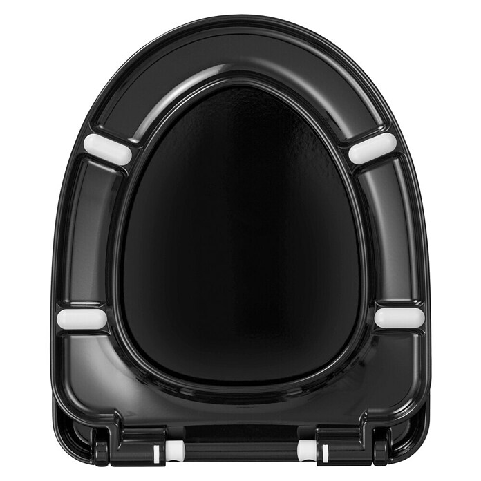 Camargue Toiletzitting Nautic (Duroplast, Zwart, Softclose) | BAUHAUS