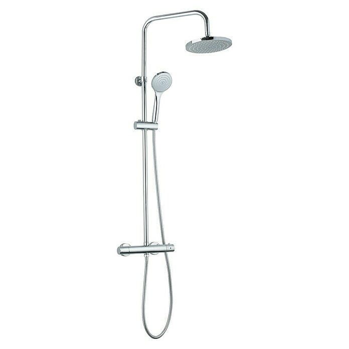 Camargue Douchesysteem Regendouche (Aantal straalsoorten: 2 st., Chroom, Diameter douchekop: 22 cm) | BAUHAUS