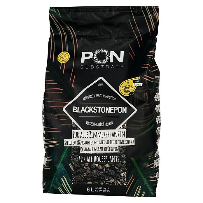 Lechuza Pflanzensubstrat Blackstone Pon (6 l) | BAUHAUS