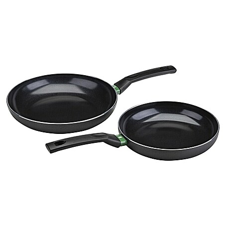 Fackelmann Pfannen-Set Bielefeld (Schwarz, Aluminium, 2 -tlg.)