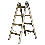Stehleiter (Anzahl Tritte: 4 Stk., Arbeitshöhe: 56 cm, Belastbarkeit: 150 kg, Holz) | BAUHAUS