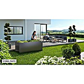 Biohort Hochbeet (201 x 53 x 77 cm, Stahlblech, Dunkelgrau Metallic)