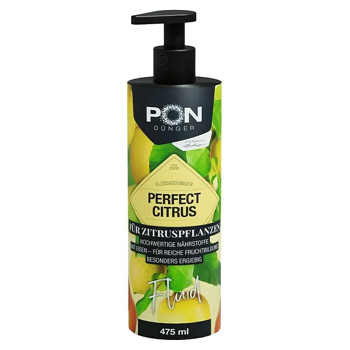 Lechuza Universaldünger Perfect Citrus Fluid - 475 ml - Schwarze Pumpflasche 'Perfect Citrus' Flüssigdünger für Zitruspflanzen, 475 ml.