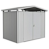 Biohort Gerätehaus Panorama (Silber Metallic, 1,98 x 2,73 m, Doppeltür)